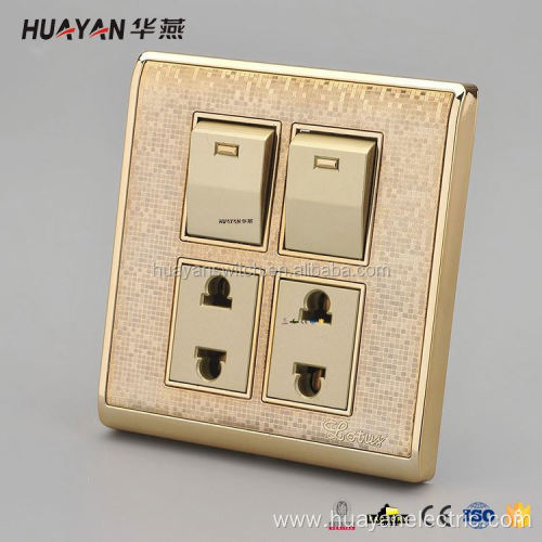 TOP SALE PC and golden electric switch